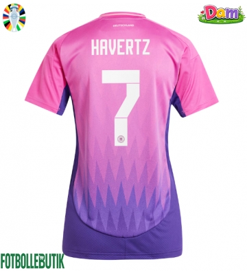 Tyskland Kai Havertz #7 Bortatröja Kvinnor EM 2024 Kortärmad